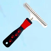 high quality dog products pet dog hair brush comb dog grooming tools dog brush stainless steel brush 15 511cm