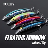 4pcs noeby floating minnow fishing lures 110mm 19g artificial wobblers 9497 long casting set of baits oceane fishing tackle