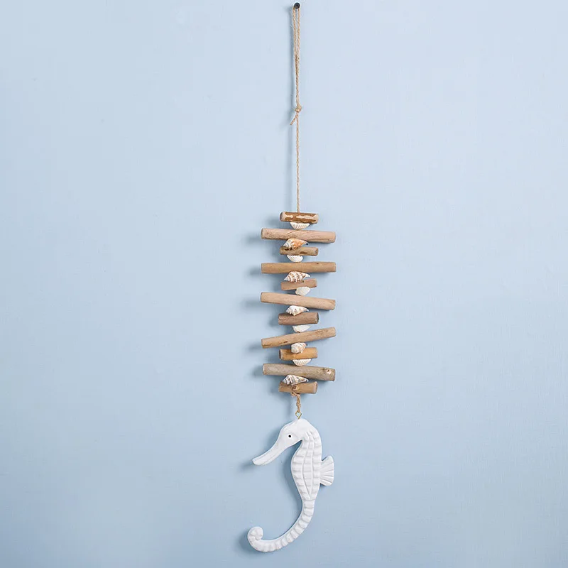 Антикварное украшение для дома поделки из морской древесины рыбы Hippocampus Starfish