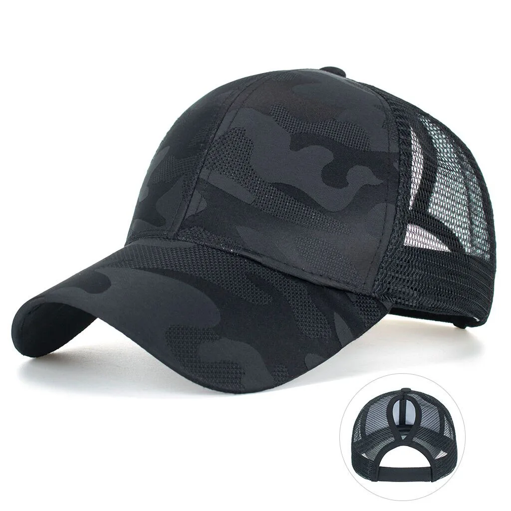 

[YARBUU]New brand Baseball Cap Ponytail Baseball Cap Cotton Caps Casual Summer Sun Visor Outdoor Hat High Horsetail Baseball Cap