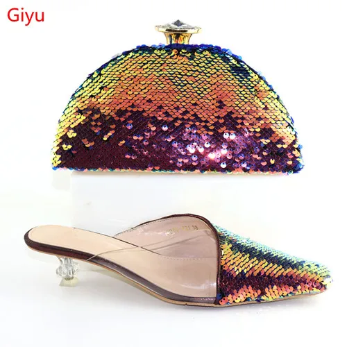 Doershow красивые итальянские туфли с подходящими сумками комплект женской обуви и