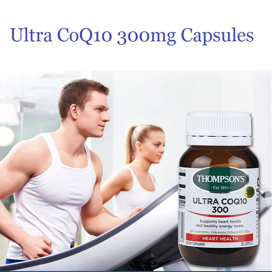 

NewZeal Thompson High Potency CoEnzyme CoQ10 300mg Capsules Heart Muscle Health Supplements Cardiovascular System Energy Levels