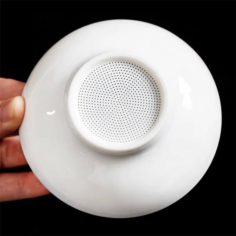 Белый фарфор Dehua Чай фильтр Керамика Творческий ситечки для чайная чашка