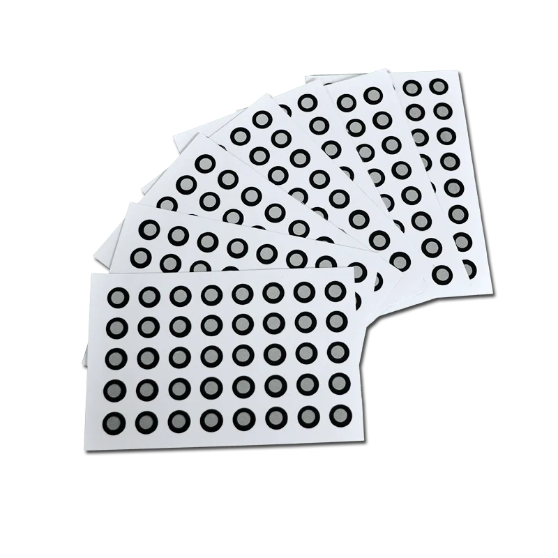 1000 puan Creaform el 3D tarayıcı floresan işaretleri kullanımlık işaretleri iç halka 6mm dış halka 10mm