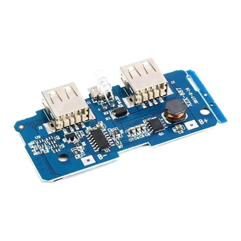 2 шт. двойной Micro USB 3 7 в до 5 В а Мобильный Внешний аккумулятор DIY 18650 зарядное