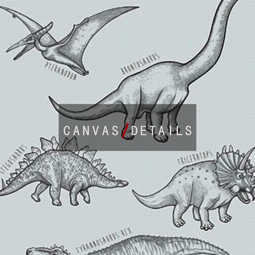 Картина на холсте с геометрическим рисунком динозавра скандинавские постеры и