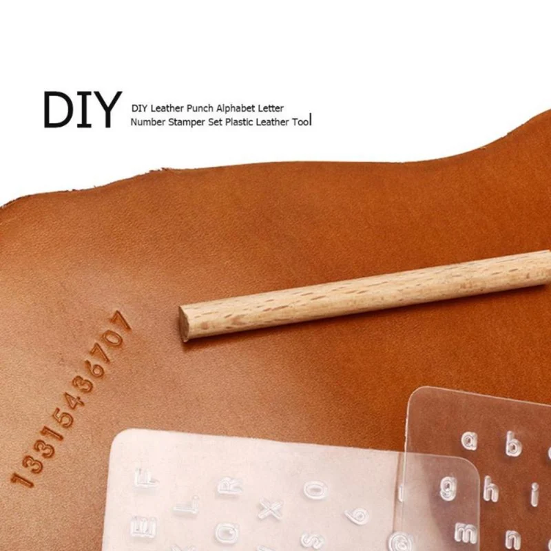 1 компл. DIY кожаный штамп инструмент пластиковые штамповки буквы алфавита номер