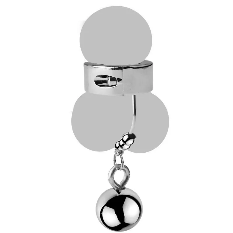 

Metal Men Sex Ring Weight Ball Scrotum Stretcher Male Penis Cock Ring Chastity Device Bondage Restraint CockRing BDSM Sex Toys
