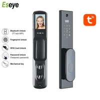eseye tuya lock app door lock smart card digital code electronic for home security mortise face recognition smart home