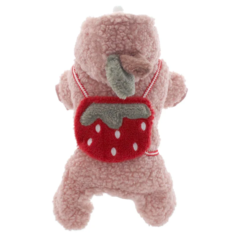 Розовая красная цветовая фрикционная аксессуары осенне зимняя одежда для собак