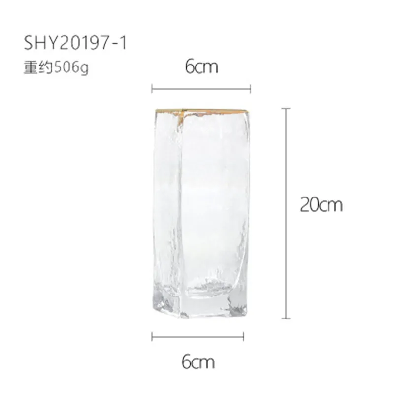 Скандинавское прозрачное стекло ваза для цветов цветочный горшок Настольный