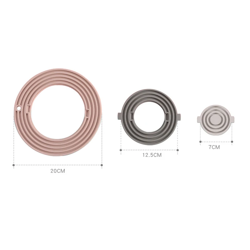 

3 In 1 Silicone Mats Coaster Heat-resistant Pot Holders Placemat for Dining Table Cups Desktop Home Decoration Accessories