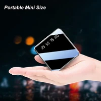 20000mah portable power bank double usb polymer powerbank battery power bank led display fast charger poverbank for mobile phone