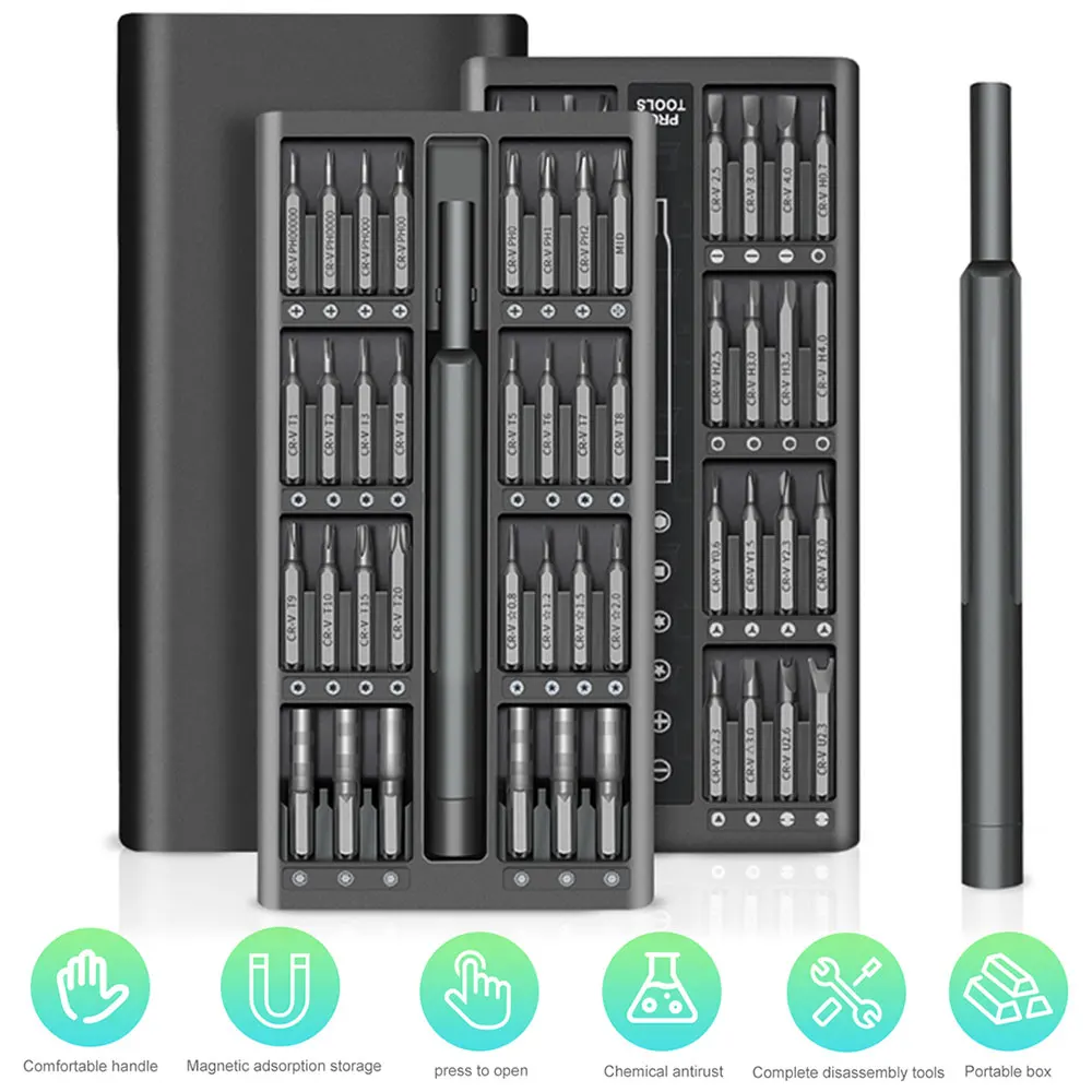 63 в 1 Набор отверток точность магнитных Torx шестигранный ручка мобильный телефон