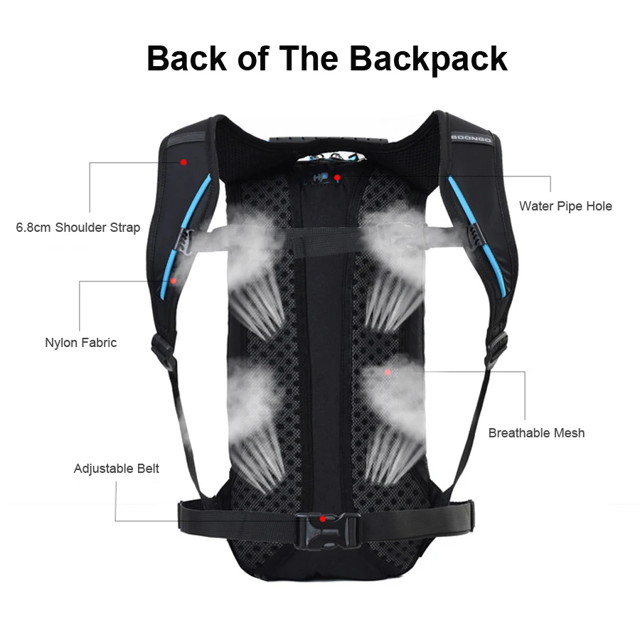 NEWBOLER Mtb Велоспорт Рюкзак гидратация дышащие 6L велосипедные сумки водонепроницаемый с дождевой крышкой дорожный велосипед рюкзак-переноска воды