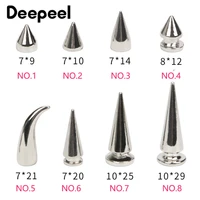50pcs deepeel new punk rivet nail button diy handmade sewing screw studs fastener for clothing bag hardware metal accessories