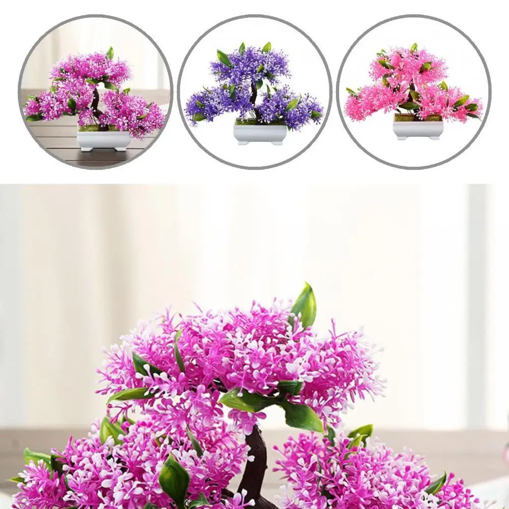 

Vibrant Color Portable Decorative Simulation Plants Potted Bonsai for Living Room