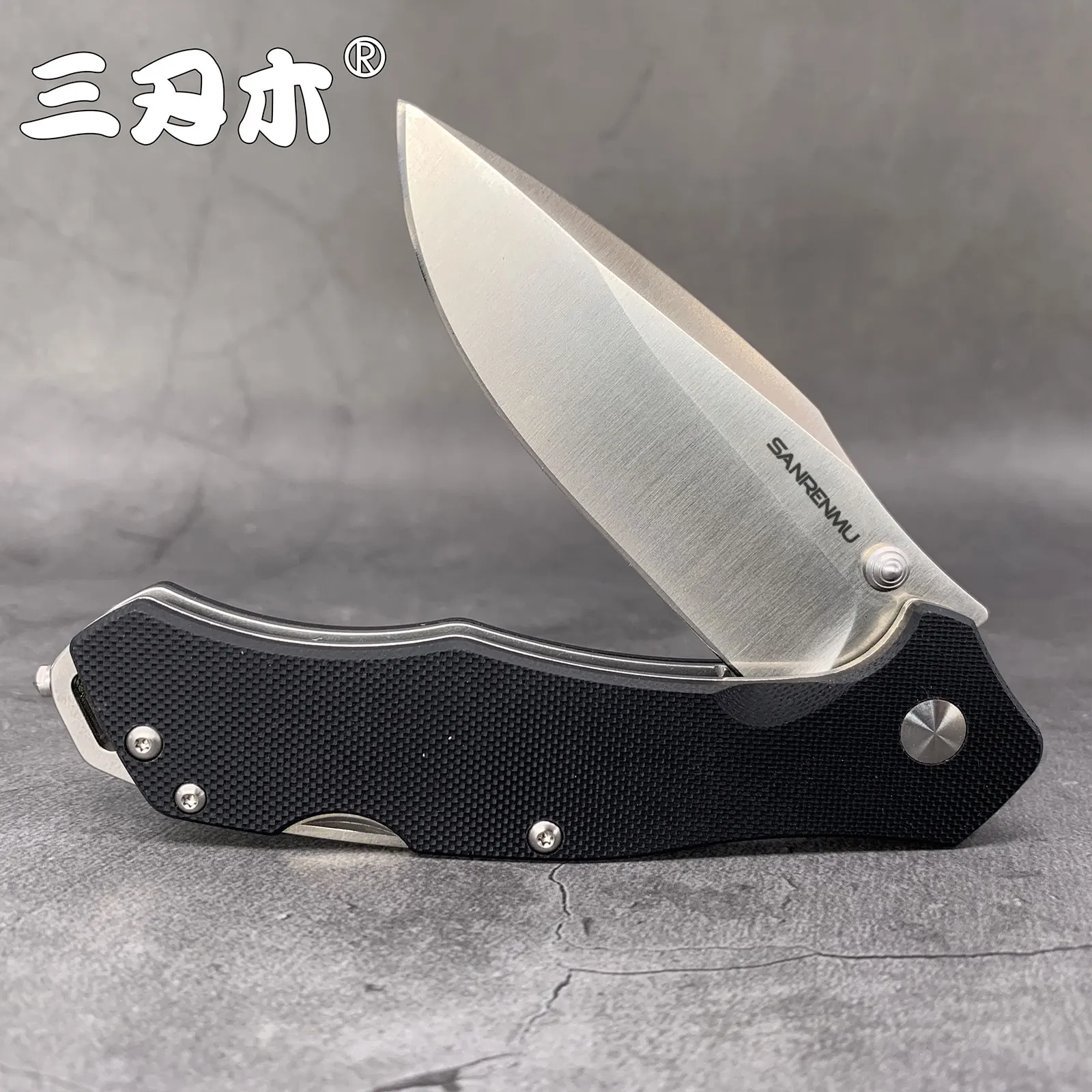 SANRENMU SRM 9018 карманный складной нож 12C27 лезвие EDC многоцелевой инструмент подарок
