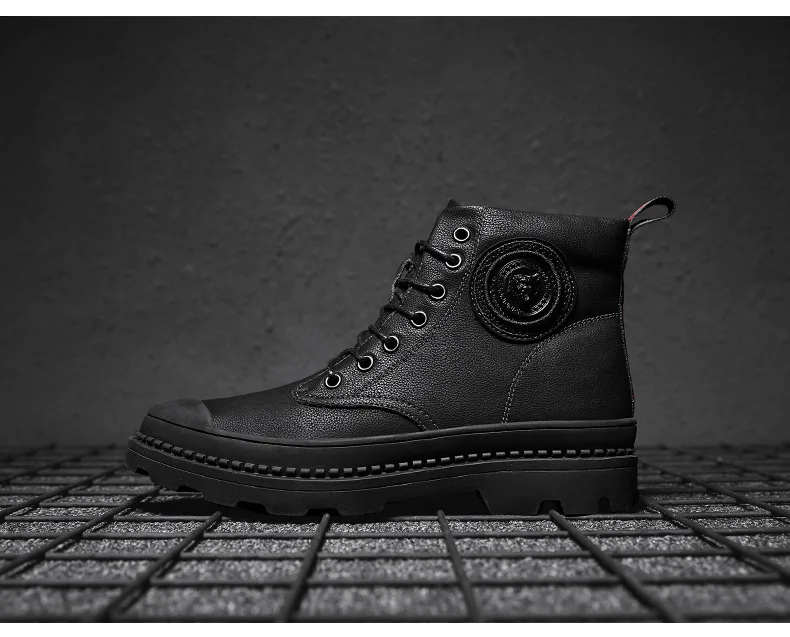 

Cross-border casual Martin boots autumn/winter new men's boots straight-up work boots British wind high help