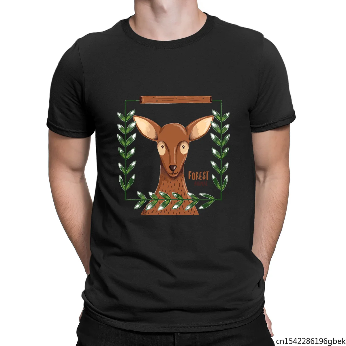 

Forest Animal Cute Deer Print Men's T-Shirt