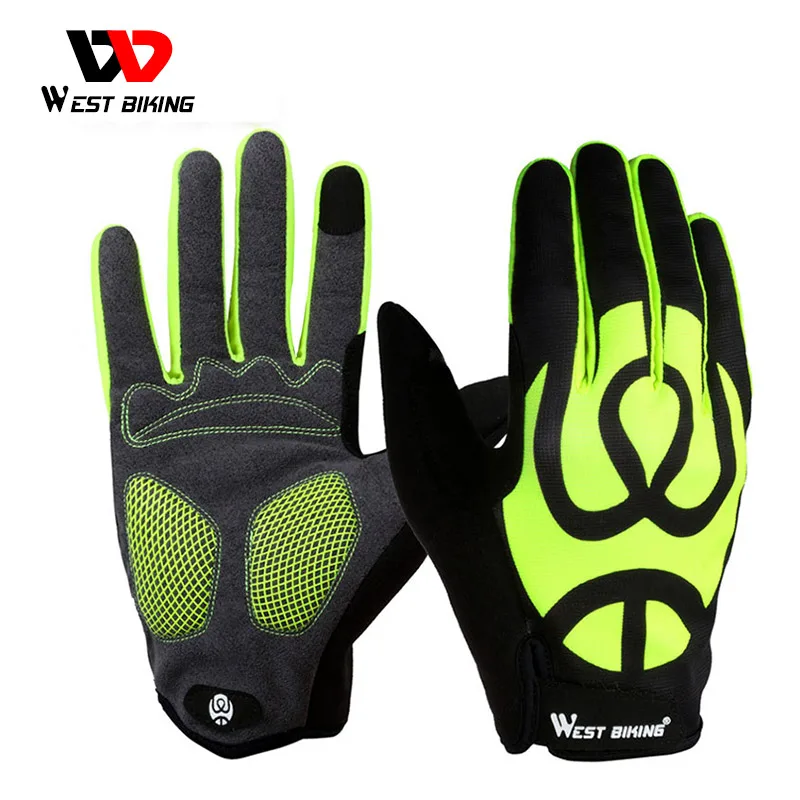 WEST BIKING велосипедные перчатки с закрытыми пальцами для сенсорных экранов