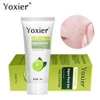 yoxier exfoliating face scrub peeling gel moisturizing whitening lemon vitamin c remove acne detoxifies and cleanses all skin
