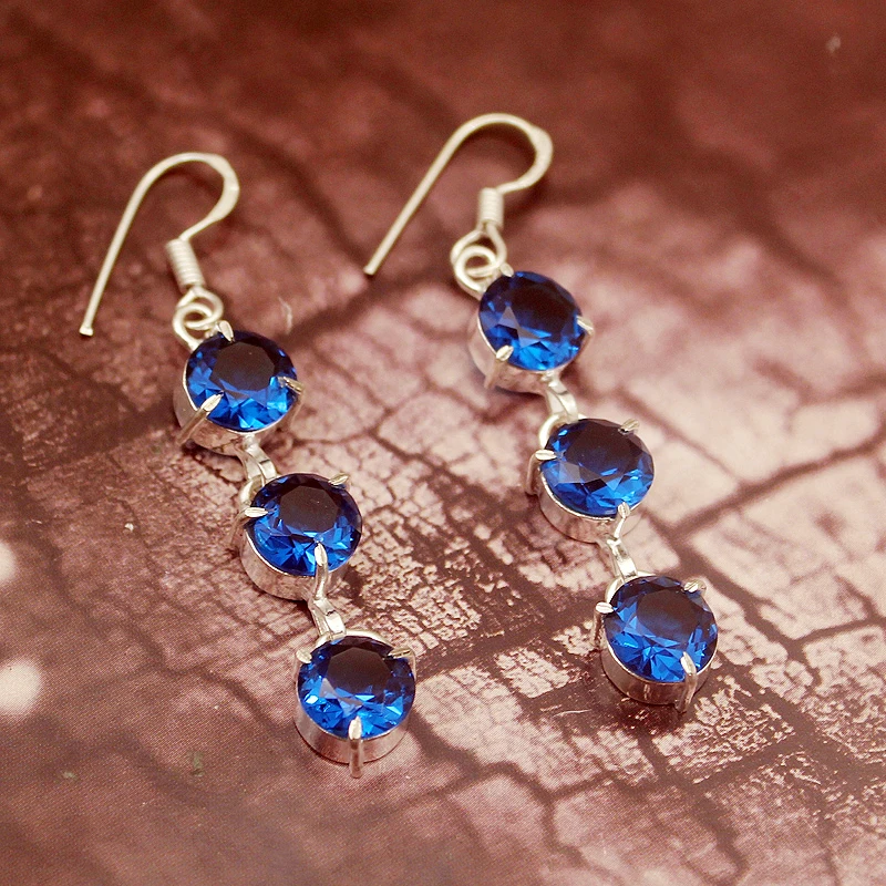 Женские серьги Hermosa, особый дизайн, Ocean BlueTopaz, 2, 14 дюйма, A818 (art.: 3a3609eefce) - 3a3609eefce