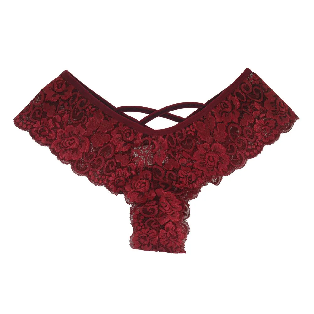 

4PC Seamless Panties Women Underpants Sexy Lace Flowers Low Waist Underwear G-string Lingerie Thongs #2J13