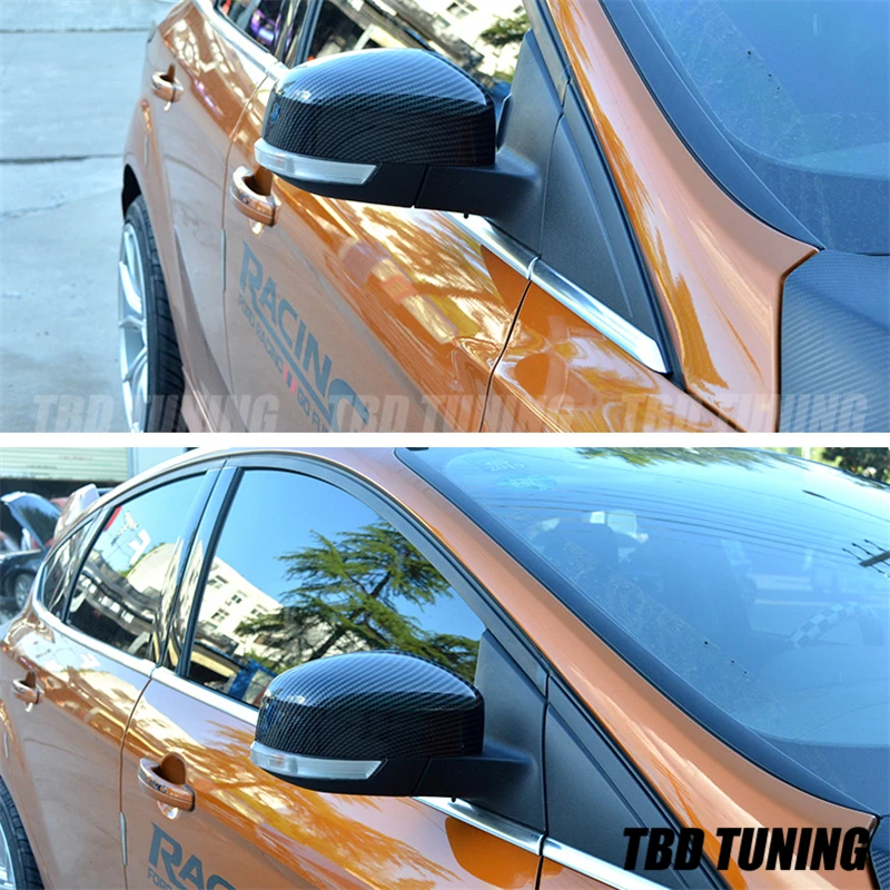 Карбон зеркальная Крышка для Ford Focus 2 MK2 3 MK3 RS ST 2004 2005-2008 2009 2010 2011 2012 2013- аксессуары для фокусировки