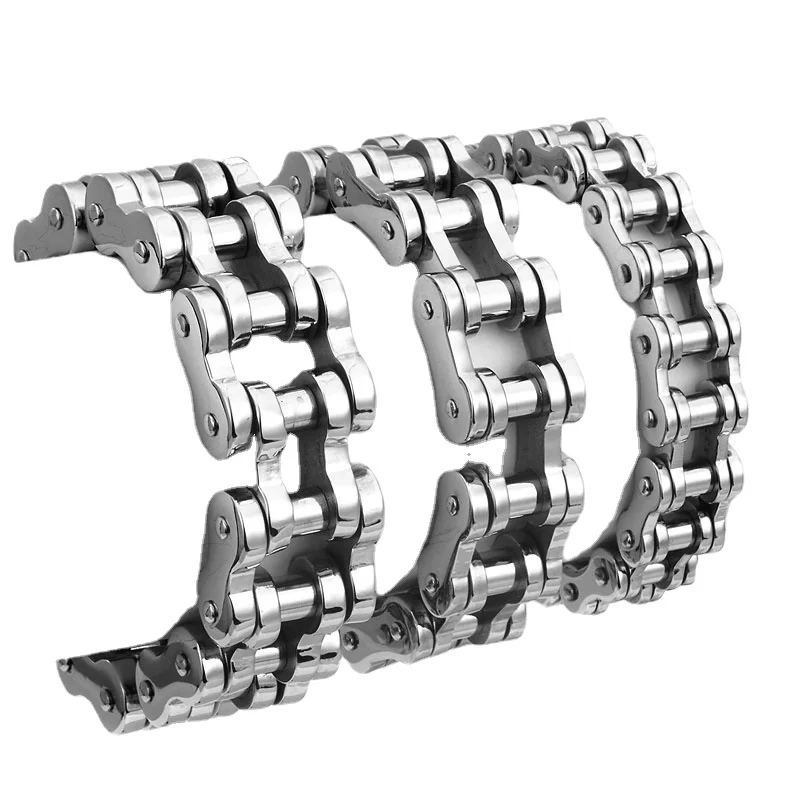 

SUNNERLEES 316L браслет из нержавеющей стали большой Байкерский велосипед цепь для мотоцикла Золотой Черный Серебряный цвет для мужчин мальчиков ...