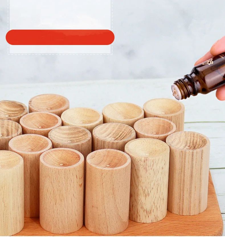 

1pc Essential Oil Aromatherapy Wooden Diffuser 5cm*3cm Aroma Diffuser Eco-Friendly Fragrance Diffused Wood Refreshing Sleep Aid