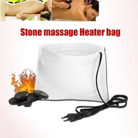 220v natural massage hot stone massage natural energy massage stone set hot spa rock basalt stone massage with heater bag