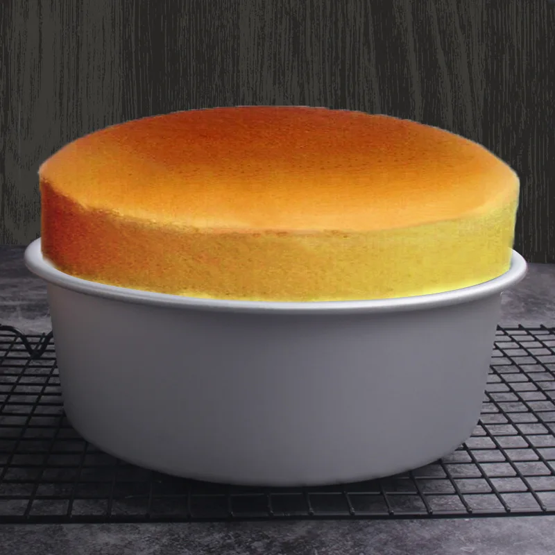 4 To 8 inch Aluminum Alloy Round Cake Mould Chiffon Cake Baking Pan Pudding Cheese Cake Mold Set With Removable Bottom Stencil