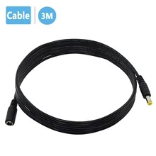BESDER стандартный удлинитель питания DC12V 3 метра/10 футов Разъем 5,5 мм x 2,1 мм штекер удлинитель для 12 В CCTV камеры