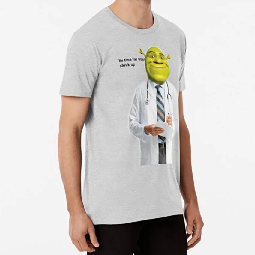 Shrek футболка с надписью meme shrek memes dank doctor swamp|Мужские футболки| |