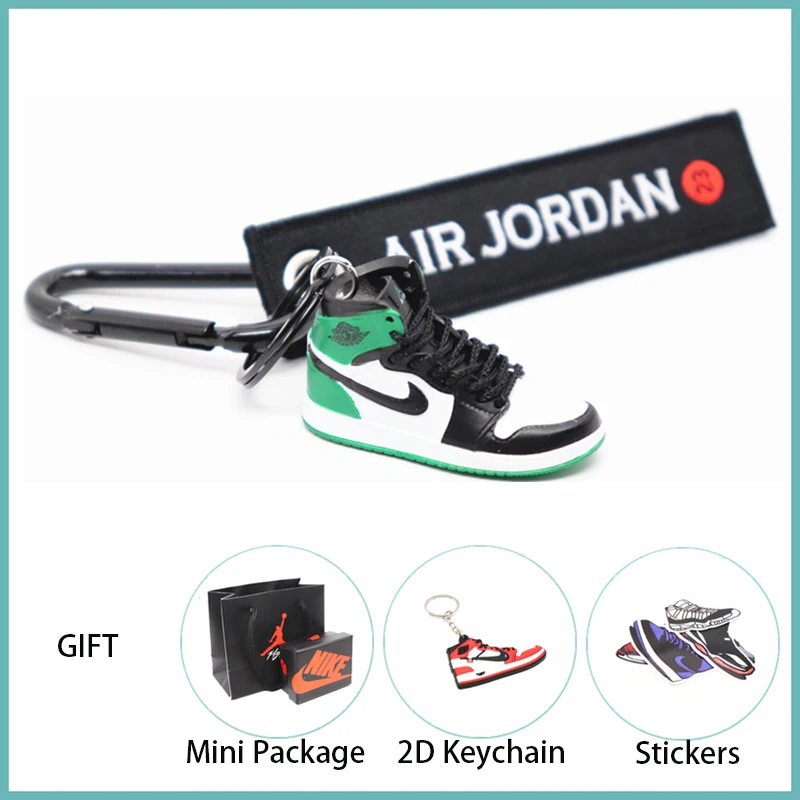Новинка ручной работы 3D AJ Key ChaiAir Mini Jordan кроссовки модель милый брелок для ключей Баскетбольная обувь Подарочный Брелок для ключей модные украшения - Цвет: 49