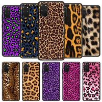 phone case for samsung galaxy s20 ultra fe 5g s10 lite s9 s8 plus s7 edge s10e tpu black shell cover sexy leopard print panther