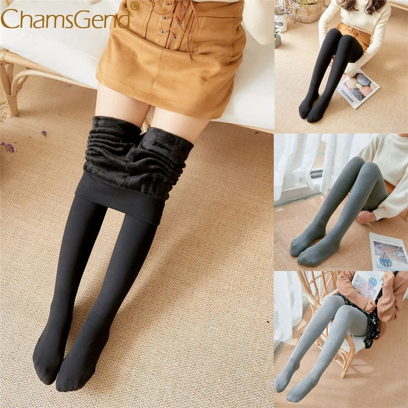 Женские плотные теплые леггинсы эластичные однотонные обтягивающие штаны с