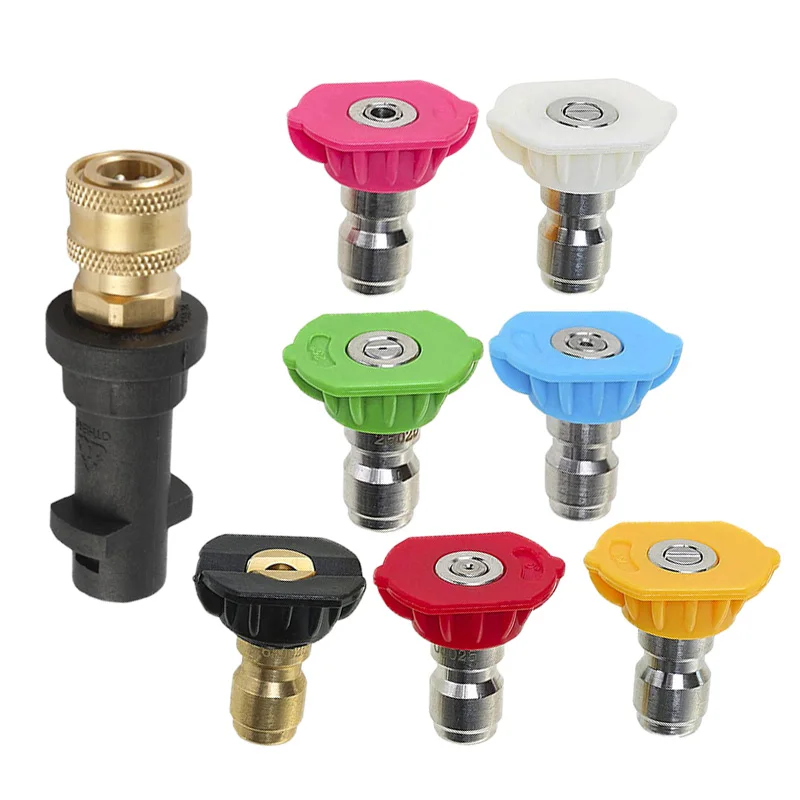 

Pressure Washer Spray Nozzles Quick Connect Adapter Kit For Karcher K2 K3 K4 K5 K Series 1/4'' Pressure Clean Machine Parts