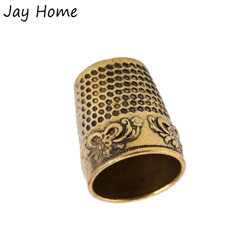 1PC Vintage Sewing Thimble Stainless Steel Tailor Finger Protector Quilting Shield Ring Craft | Дом и сад
