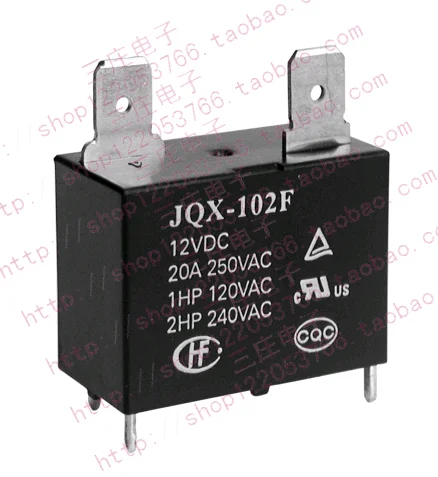 

5 шт./лот реле JQX-102F 12VDC 20A