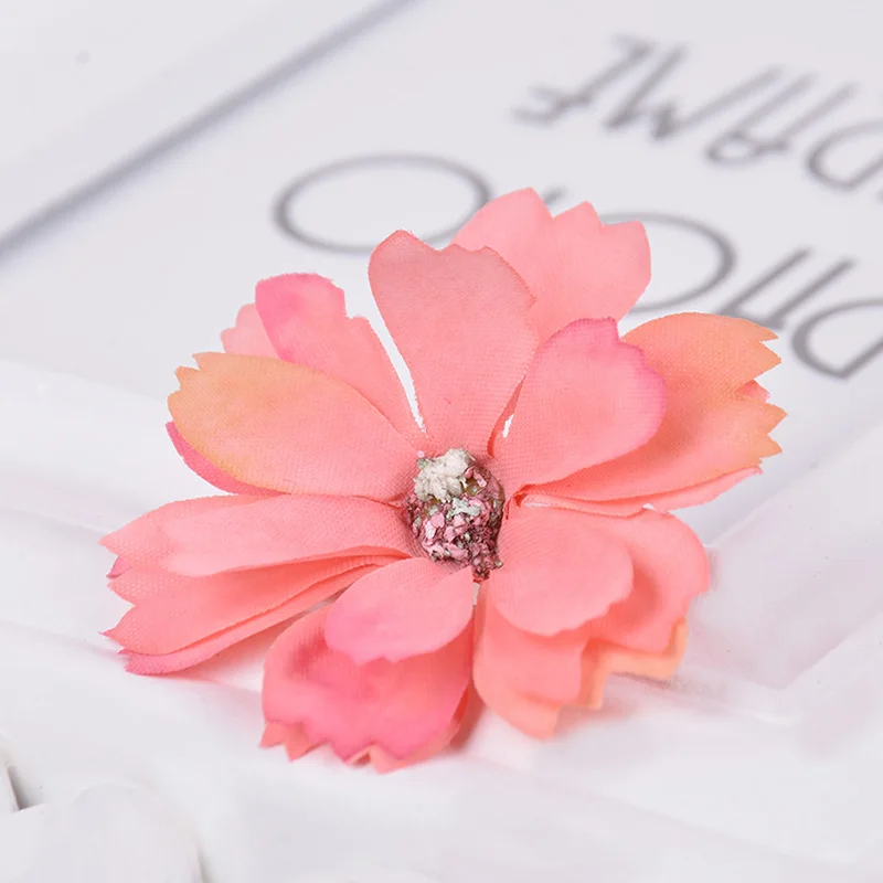 Искусственные розовые тканевые Цветочные головки 22 цветов для свадебной