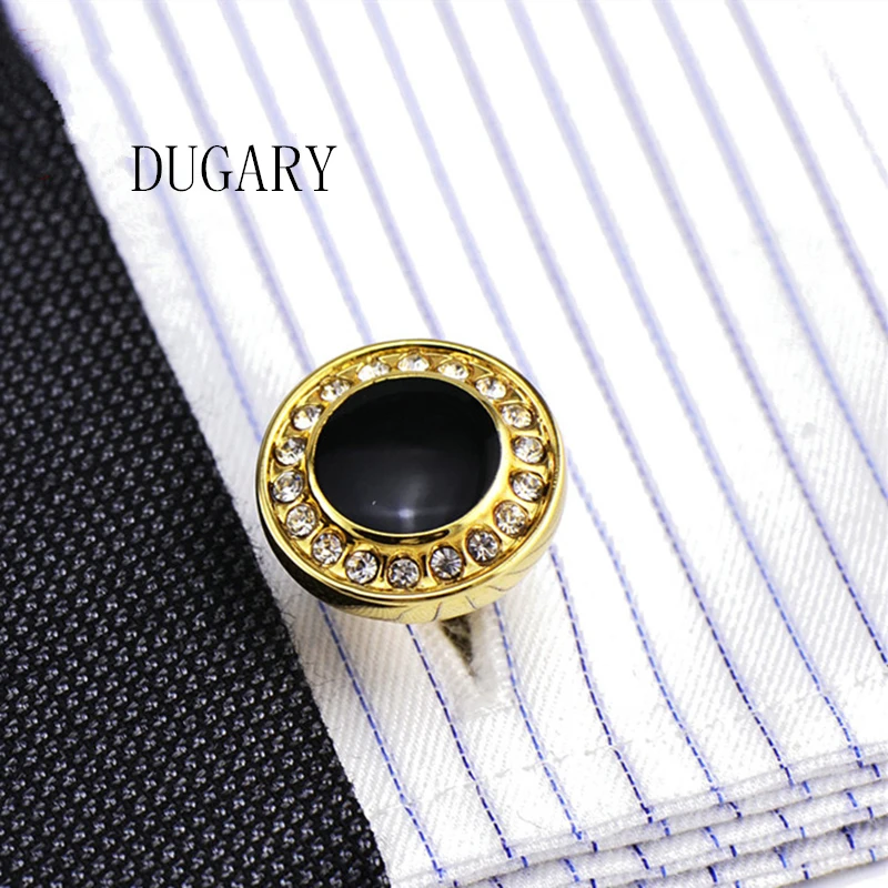 DUGARY ювелирные изделия рубашка запонки для мужчин подарок бренд Запонки кнопки