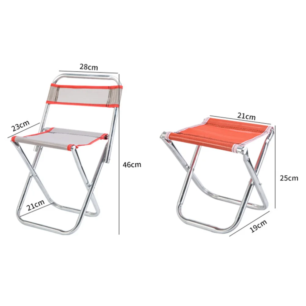 

Outdoor Folding Stool Camping Lightweight Portable Chair Fishing Travelling Beach (Random Color)