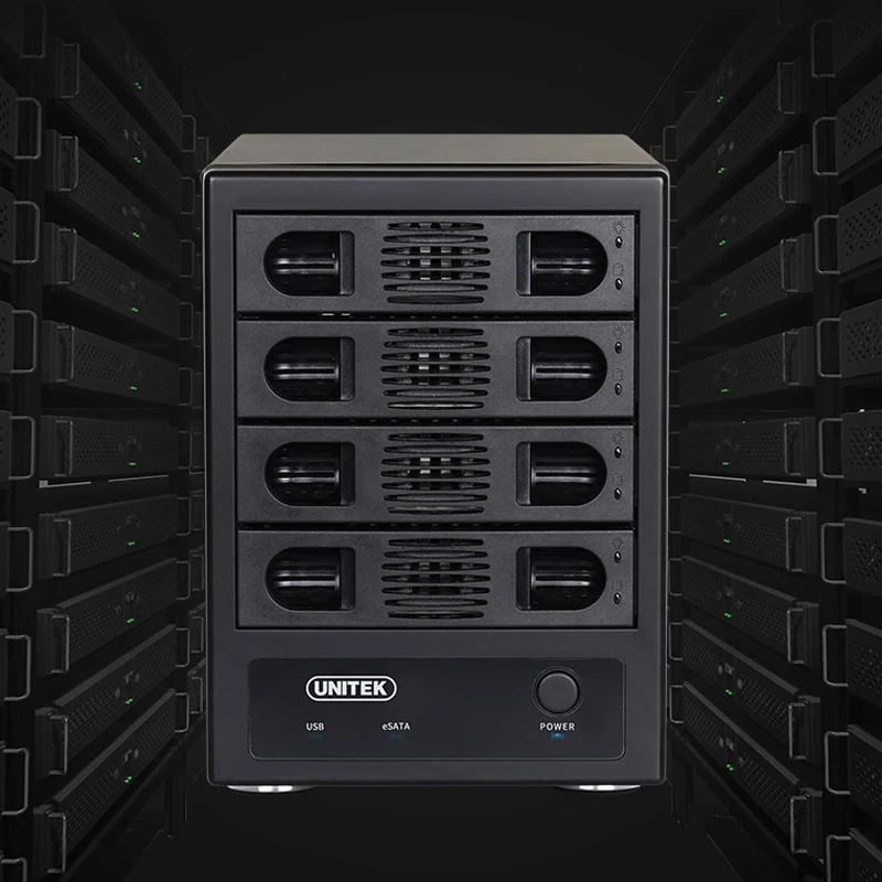 Новый корпус для жесткого диска 4bay с USB3.0 ESATA на SATA3.0 4 Bay жесткий диск поддержкой 2 5