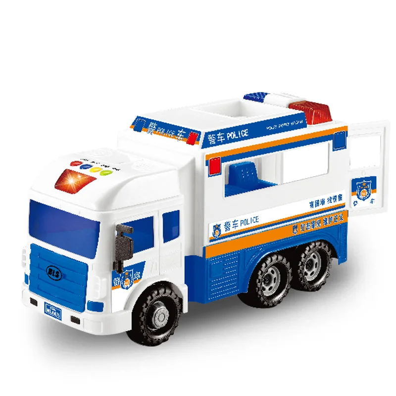 

Inertial Acousto-Optic Engineering Car Toy Tilting Mixing Fire Truck Large Baole Star Educational Story Children's Toy Car