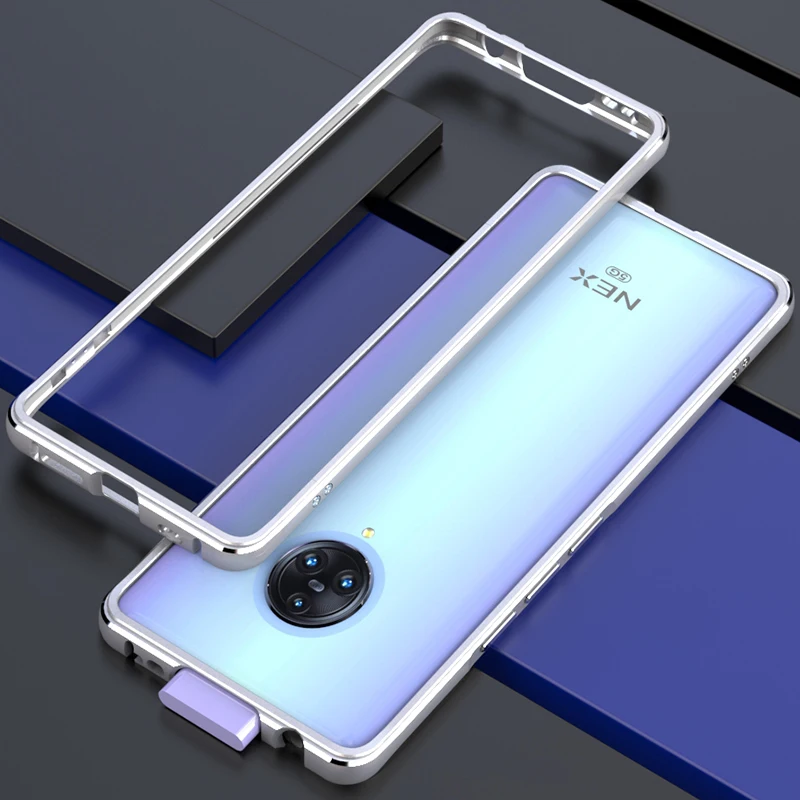 Чехол-бампер OMEVE для Vivo NEX 3, двойной цветной Алюминиевый металлический каркас, защитный чехол-бампер для Vivo Nex3, чехол для телефона s