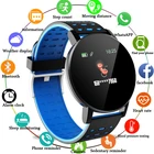 FXM 2020 119 плюс Bluetooth Смарт-часы ES часы кровяное Давление умные часы для женщин спортивные часы трекер WhatsApp для Ios и Android