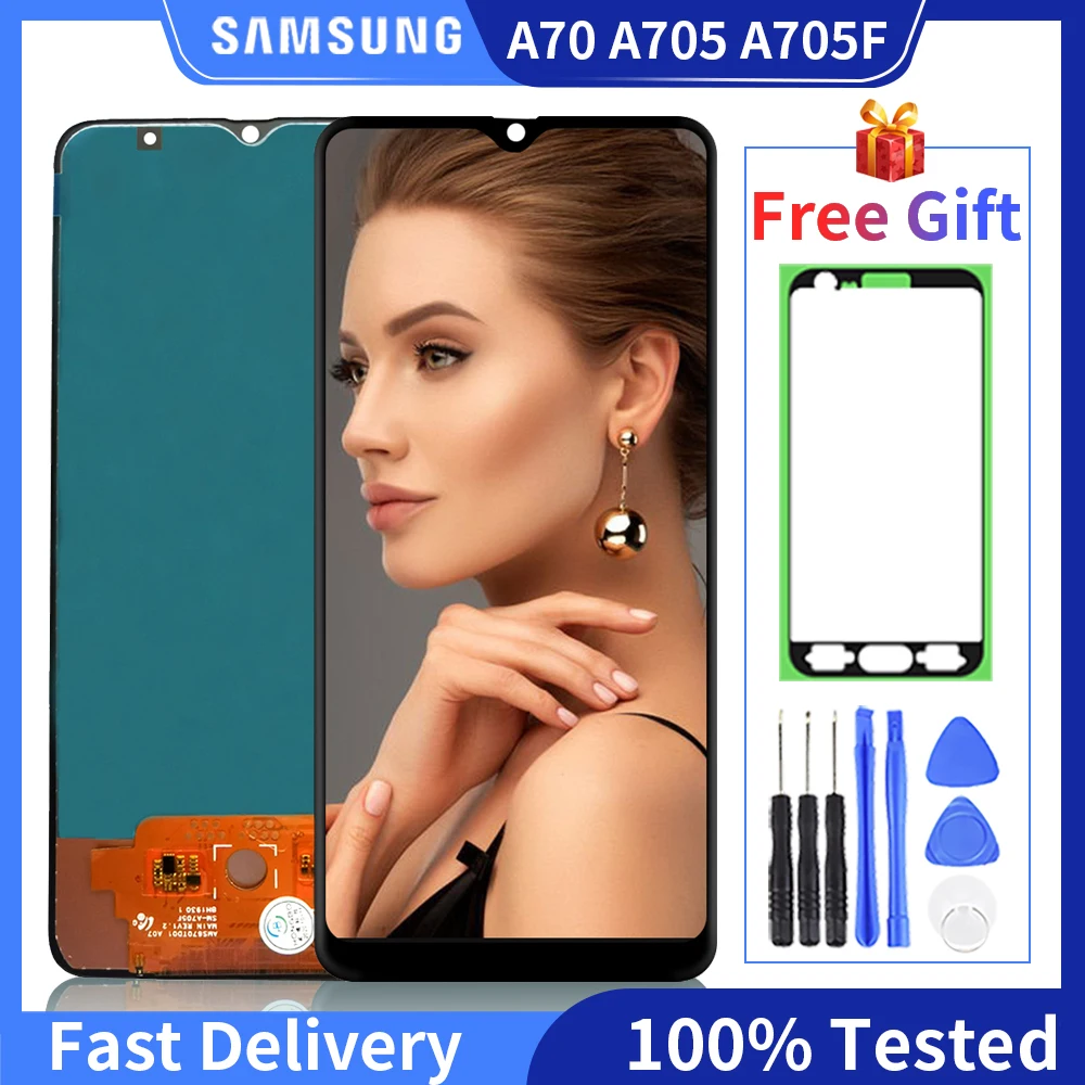 100% протестированный хорошо работающий ЖК дисплей для Samsung Galaxy A70 A705 SM A705F