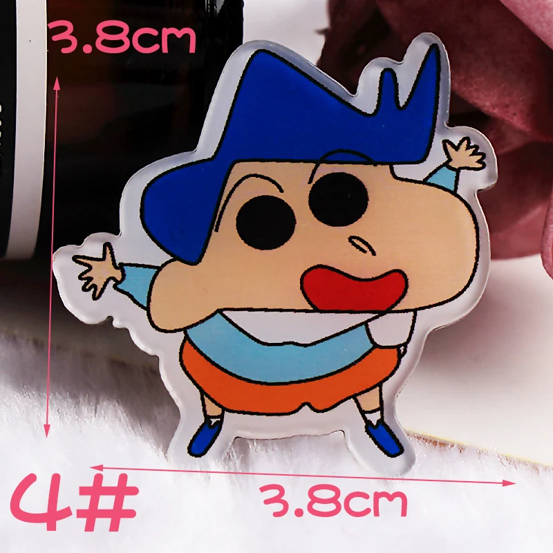 1 шт. Crayon Shin-chan мультфильм демон значки на одежду акриловые значки Kawaii значки на рюкзак булавка брошь значок Y13 - Color: Y13-4